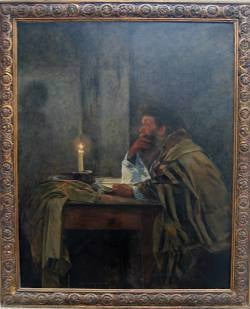 המתפלל האחרון (1897) מאת שמואל הירשנברג, אוסף המשכן לאמנות, עין חרוד