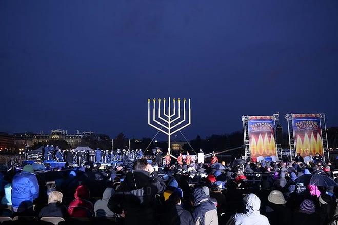 The National Chanukah Menorah (Photos: Baruch Ezagui)
