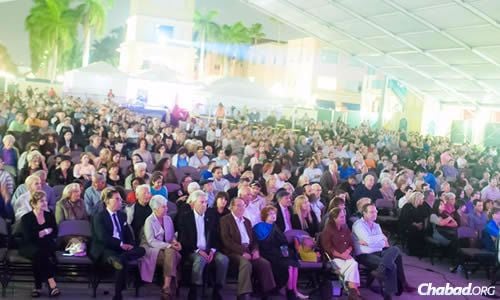 More than 1,000 people attended a concert sponsored by Chabad of East Boca Raton as part of its mega community event to raise funds and awareness for its building expansion project.
