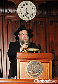 Rabbi Yisrael Deren, regional director, Chabad Lubavitch of Western and Southern New England