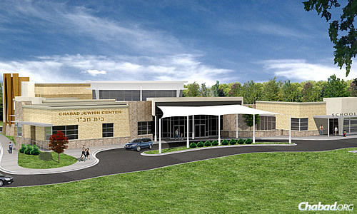 Artist&#39;s rendering of the new campus—the Rashi Campus—in memory of Rashi Minkowicz, who passed away in March.