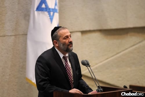 MK Aryeh Deri (Photo: Itzik Harari, Knesset)