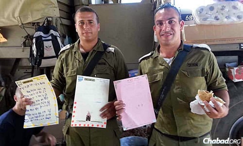 The food and letters from supporters have boosted morale during &quot;Operation Protective Edge.&quot;