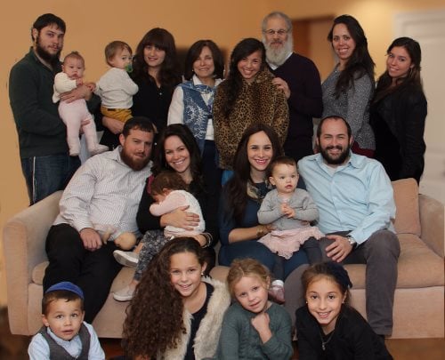Yaakov and Tzivia Chaya Rosenthal are proud of their five children and nine grandchildren.
