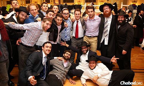... and on men. (Photo: Bentzi Sasson/Chabad.edu)