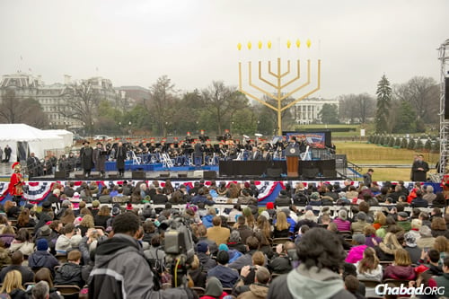 A large crowd gathered at the Ellipse in Washington, D.C., for the event (Photo: Ron Sachs)