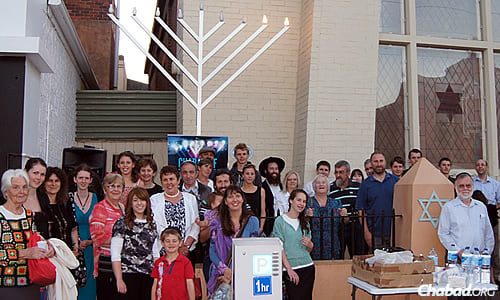Chabad of Tasmania in Australia holds an annual public menorah-lighting outside the historic Launceston Synagogue, in addition to a car-menorah parade.