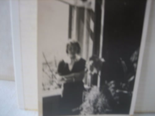 My grandmother, Francie, at the window of the same apartment