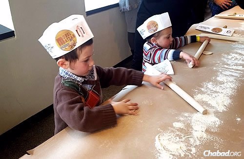 Children enjoy a “Model Matzah Bakery” workshop at the museum prior to Passover, another very hands-on experience with a homemade snack at the end to boot.