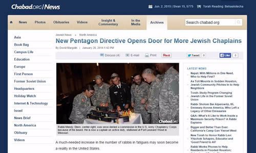 The award-winning article by Dovid Margolin featured decisions within the U.S. military to allow bearded rabbis to serve as chaplains and the impact this new development will likely have on Jewish life in the U.S. armed services.