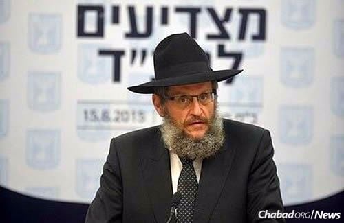 Rabbi Yosef Yitzchak Aharonov (Photo: Meir Alfasi)