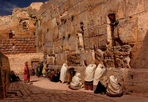 "The Wailing Wall" by Carl Werner.