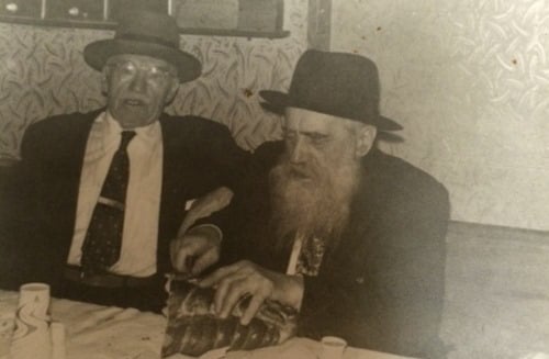 Reb Yisroel Dov Waxman celebrating the second time he completed studying the entire Talmud (he would go on to do so one more time).