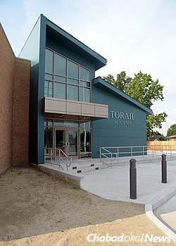 The new Torah Academy building was completed last year, with the help of FEMA.