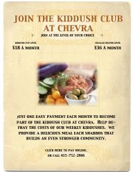 The Kiddush Club At Chevra