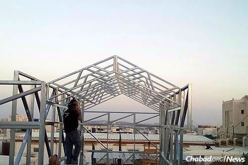 Nepal was devastated after a 2015 earthquake that leveled homes across the nation. Rabbi Chezky Lifshitz, co-director of Chabad of Nepal with his wife, Chani, partnered with an Israeli firm to design affordable metal frames for houses that can be finished using local building materials.