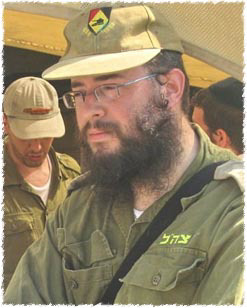 Rabbi Ariel Goren, a Chabad House director, is now on the frontlines ministering to IDF soldiers