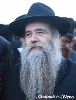 Rabbi Mendel Belinow, director of Beth Chabad S. Denis &amp; La Plaine