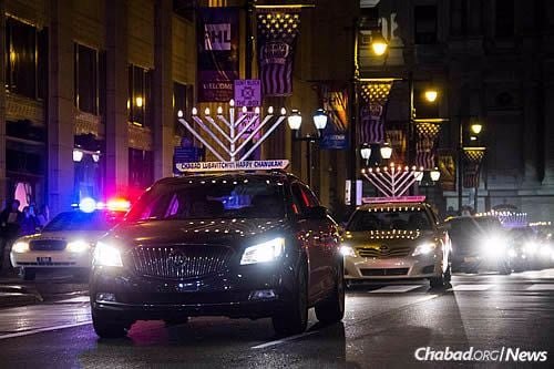 Even though it was the night before the Chanukah started, the turnout was strong and lively. (Photo: Levi Sherman)