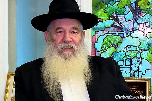 Rabbi Yitzchak Kogan, rabbi of the Bolshaya Bronnaya synagogue in central Moscow, who for years worked in the Soviet Jewish underground in Leningrad (today St. Petersburg).