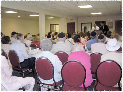 Community members in Montreal participate in a 14-hour-long Torah Vigil for Israel at Chabad Queen Mary.