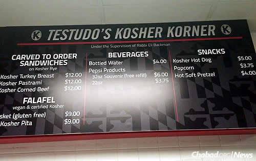 Only a handful of college campuses across the country have kosher food in their stadiums, but their number is growing.