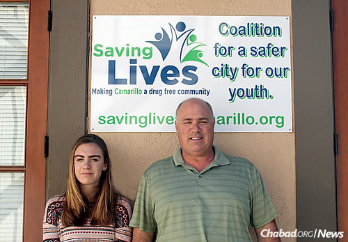 Reilly and her father, Greg Friedman, both part of the Saving Lives Camarillo Coalition