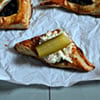 Pulled Beef Hamantaschen with Creamy Coleslaw and Pickles