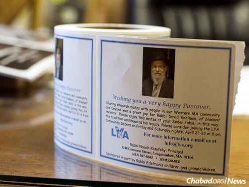 The matzah route continues to grow each year, in honor of the man who started it all. (Photo: Pearl Gabel)