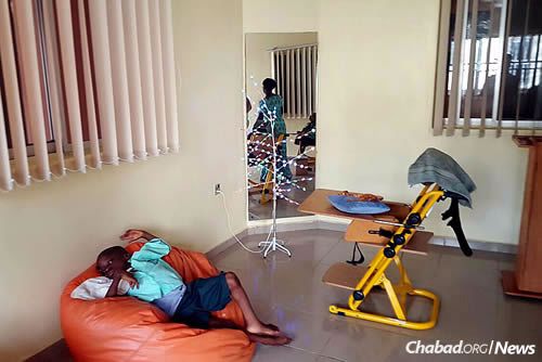 Equipment in clean, fresh rooms has been aquired to benefit children with special needs.