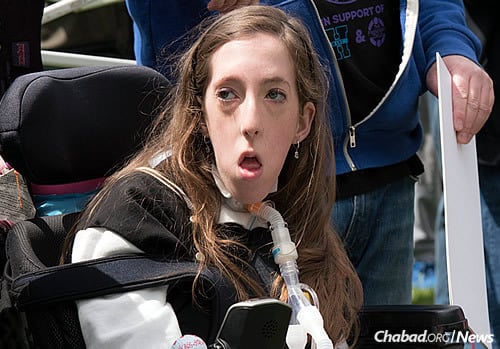 Finkelstein uses a wheelchair and has been on a ventilator since she was 2, but that hasn&#39;t stopped her from typical teenage activities, advocating for others and working hard towards her career aspirations. (Photo: Gary Rabenko)