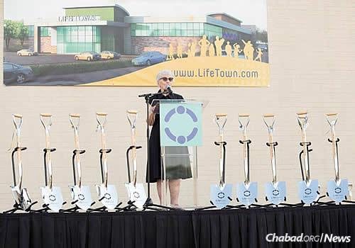 Paula Gottesman said that four years ago, she and her husband, Jerry, had never heard of LifeTown. They are now major contributors of the facility, which will cost about $14.5 million and should take approximately one year to complete.
