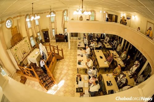 The day also marked the start of significant renovation to the historic synagogue in Omsk.
