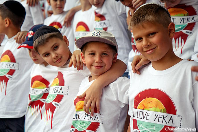 More than 250 Jewish boys will arrive this month for another summer at Camp Gan Israel Yeka in Ukraine, which for the first time will be held at the state-of-the-art Goluboya Plamya (“Blue Flame”) campgrounds on the shore of the Azov Sea. (Photo: Avraham Edery)