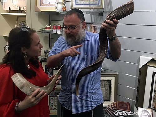 Buyers should get the feel of a shofar, with its various sizes, shapes and colors.