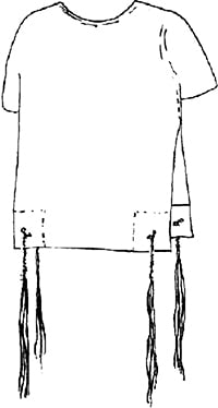 Fig. 2: With four corners of the requisite dimensions, this garment is required to have tzitzis.
