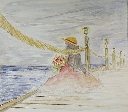Painting by Charna Brocha Perman, the author&#39;s daughter