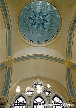 The renovated synagogue, unrecognizable from its former state.