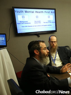The “Mental Health First Aid” training helps someone assist a person experiencing all kinds of emotional and psychological crises. (Photo: Bentzi Sasson/Chabad.edu)