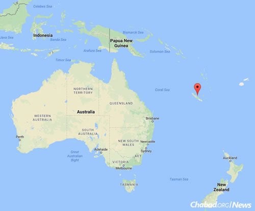 New Caledonia, a string of islands, lies 750 miles east of Australia. (Google Maps)